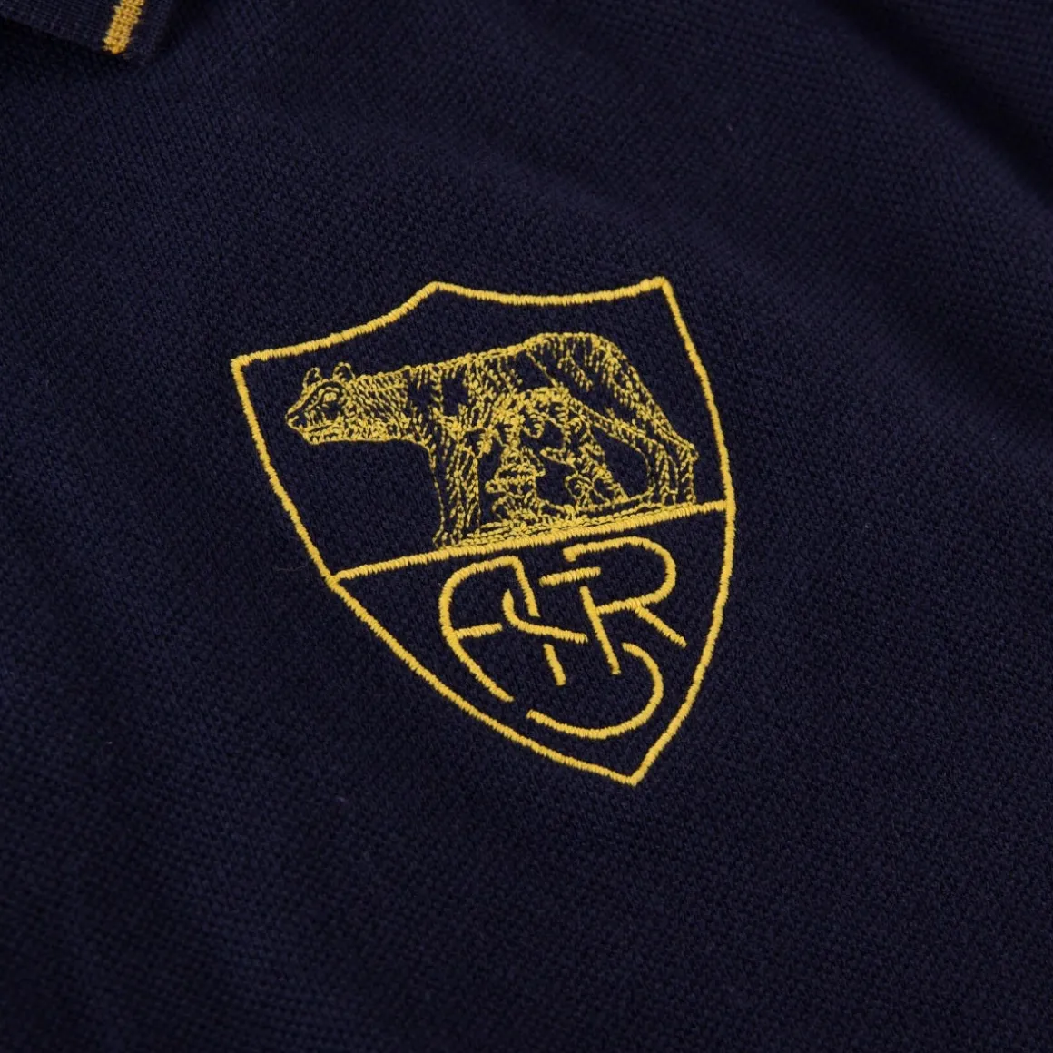 AS Roma Heritage Polo shirt, Adult, Blue Best Sale