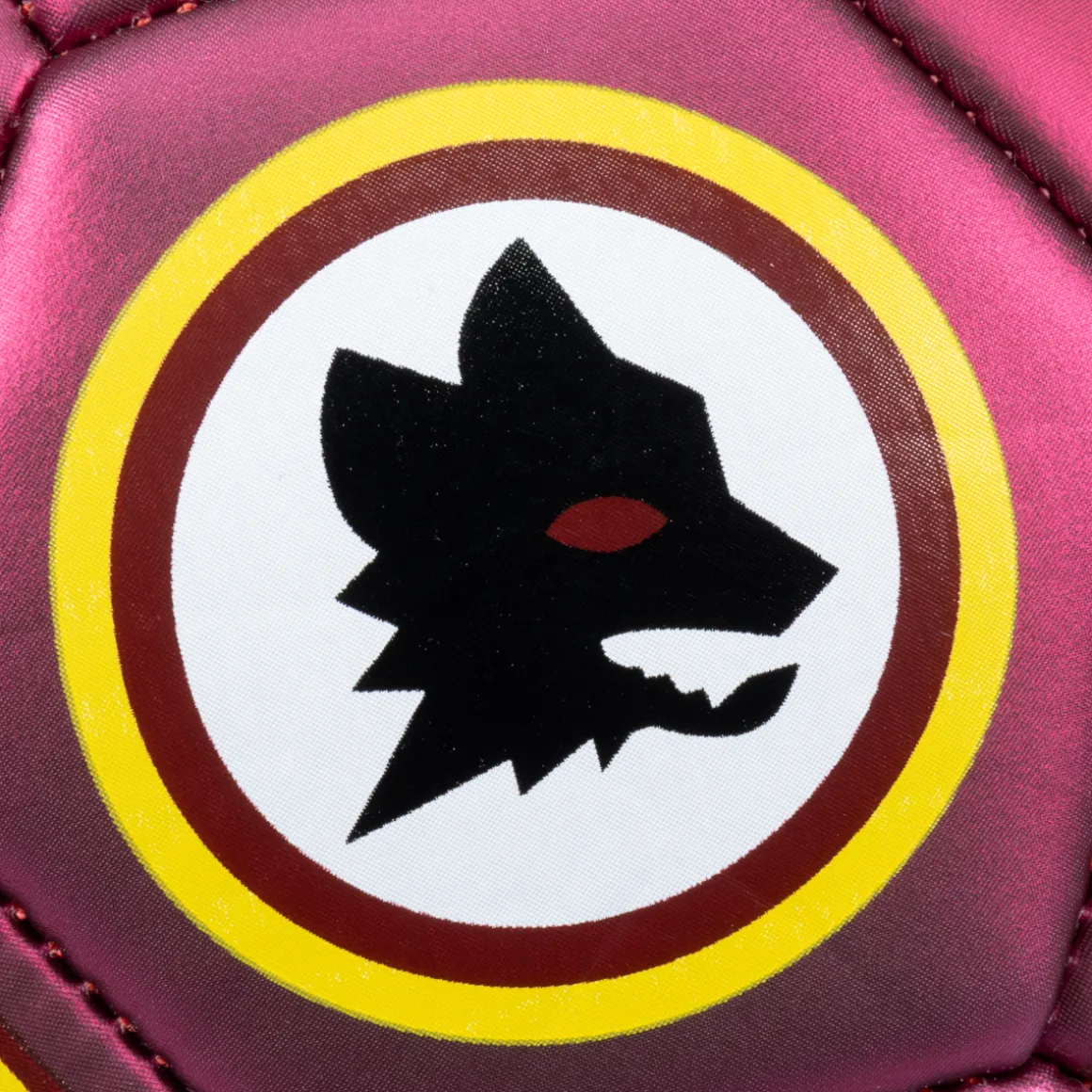 AS Roma soccer ball metallic finish and Wolf Logo, Size 1 Best Sale