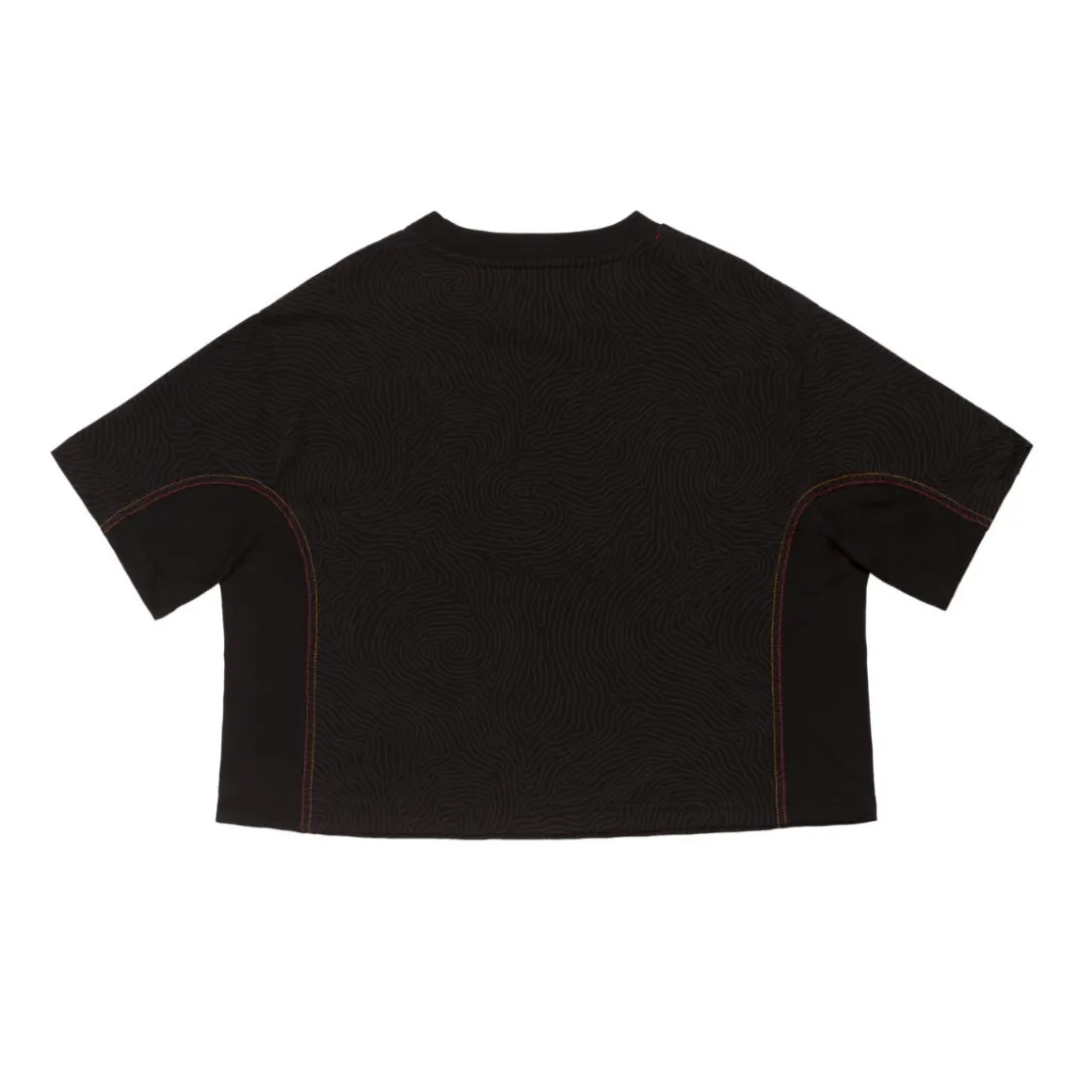 AS Roma ASR logo cropped T-shirt, Women, Black Clearance